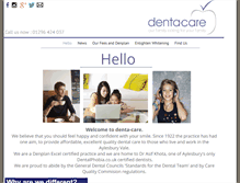 Tablet Screenshot of denta-care.com